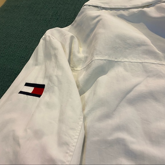 White Tommy Hilfiger Puff Windbreaker Jacket - Picture 4 of 6